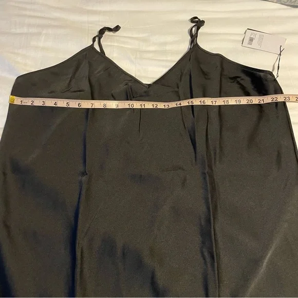 knix Black Slip Midi Dress with White Layered Turtleneck Look - Picture 8 of 8